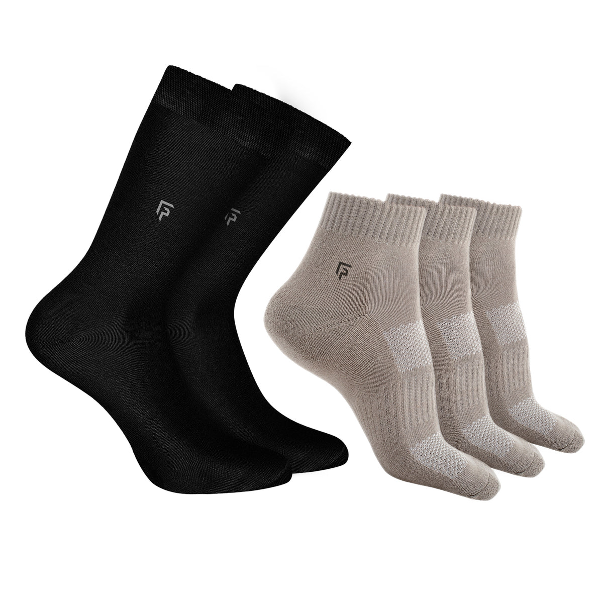 Anti-Odour Organic Cotton Bamboo Socks Combo-Pack Of 5