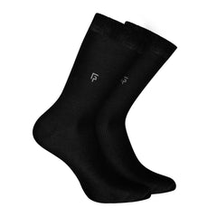 Bamboo Formal Socks For Men | Calf Length | Smell Free & Breathable | Cushioned Base & Anti Bacterial | Softer Than Cotton Socks | Pack of 2