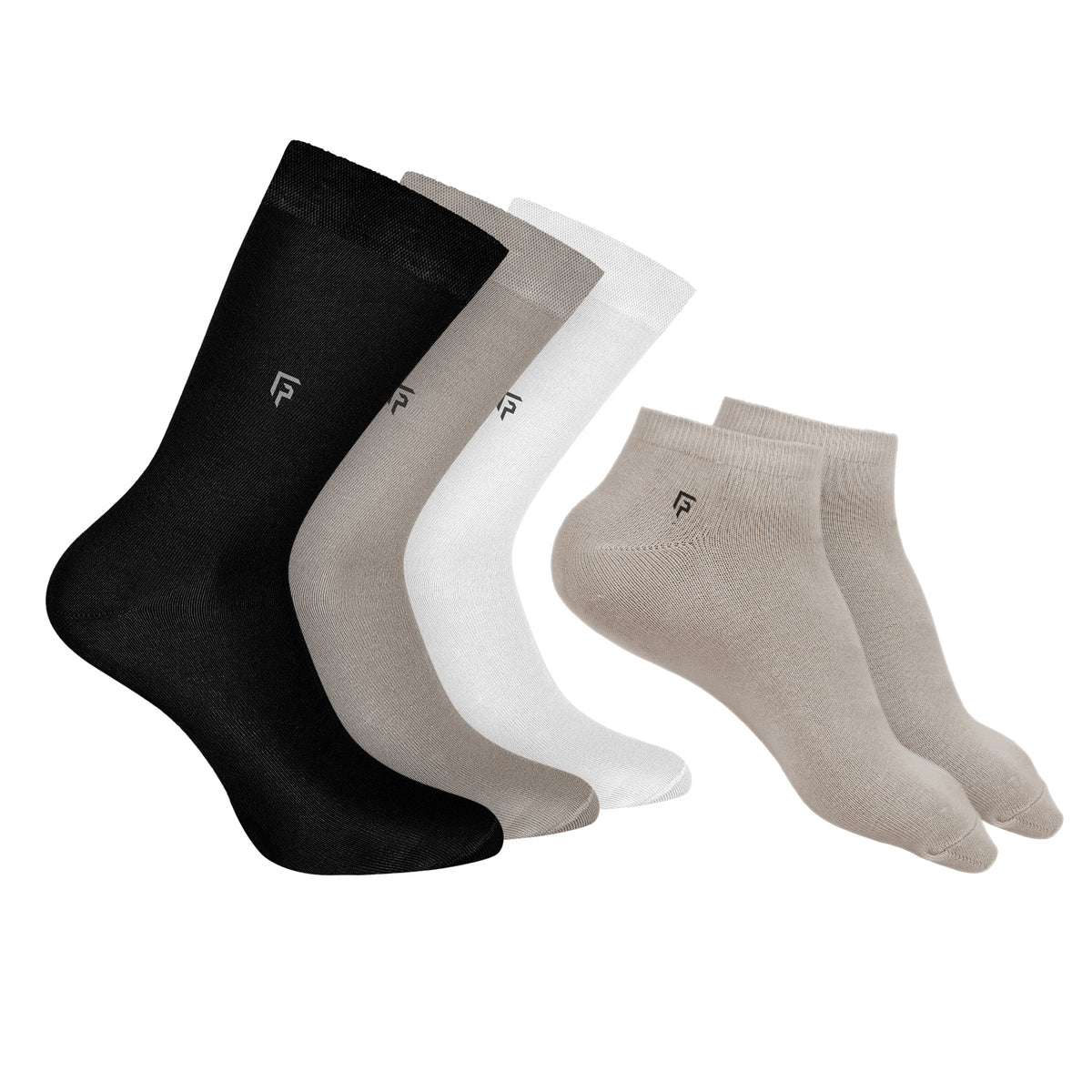 Anti-Odour Organic Cotton Bamboo Socks Combo-Pack Of 5