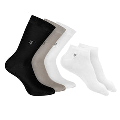 Anti-Odour Organic Cotton Bamboo Socks Combo-Pack Of 5