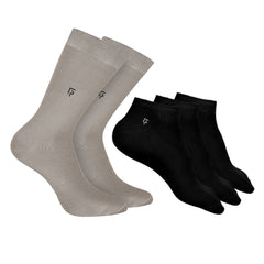 Anti-Odour Organic Cotton Bamboo Socks Combo- Pack Of 5