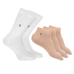 Anti-Odour Organic Cotton Bamboo Socks Combo-Pack Of 5