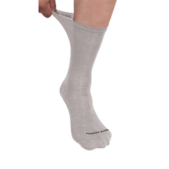 Organic Cotton Crew Length Bamboo Diabetic Socks | 2 Grey & 1 White | Pack Of 3