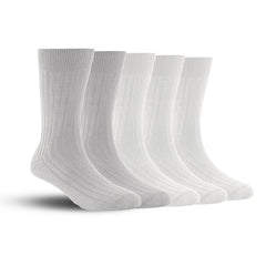 Bamboo Formal Ribbed Socks For Men | Calf Length | Smell Free & Breathable | Cushioned Base & Anti Bacterial | Softer Than Cotton Socks | Multicolor | Pack Of 5