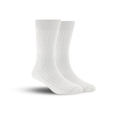 Bamboo Formal Ribbed Socks For Men | Calf Length | Smell Free & Breathable | Cushioned Base & Anti Bacterial | Softer Than Cotton Socks  | Pack Of 2