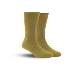 Bamboo Formal Ribbed Socks For Men | Calf Length | Smell Free & Breathable | Cushioned Base & Anti Bacterial | Softer Than Cotton Socks  | Pack Of 2