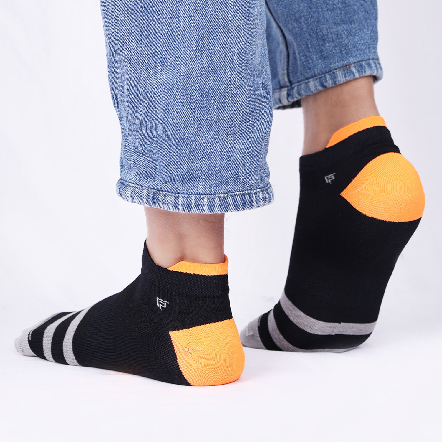 Organic Cotton Bamboo Ankle Socks | Anti Slip Silicon Grip | Unisex Casual Socks for Everyday Wear | Sweat Proof | Quick Dry | Padded for Extra Comfort | Pack of 5 | Black, White, Charcoal Grey, Grey & Blue