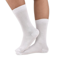 Anti-Odor Calf Length School Socks for Kids | Extra Soft | Breathable | Unisex | Anti-Bacterial for All-Day Comfort | Black & White | Pack of 5