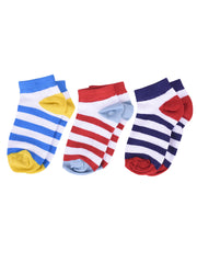 Super soft Organic Cotton Baby Unisex Kids socks, New Strips - Pack of 3