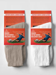 Anti-Odour & Bamboo Organic Cotton Men Sports Socks - Pack of 2