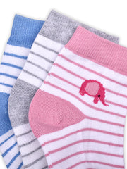 Super soft Organic Cotton Baby Unisex Kids socks, Multicolored Elephant - Pack of 3